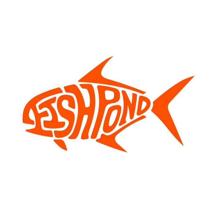 Fishpond Thermal Die Cut Sticker in Permit